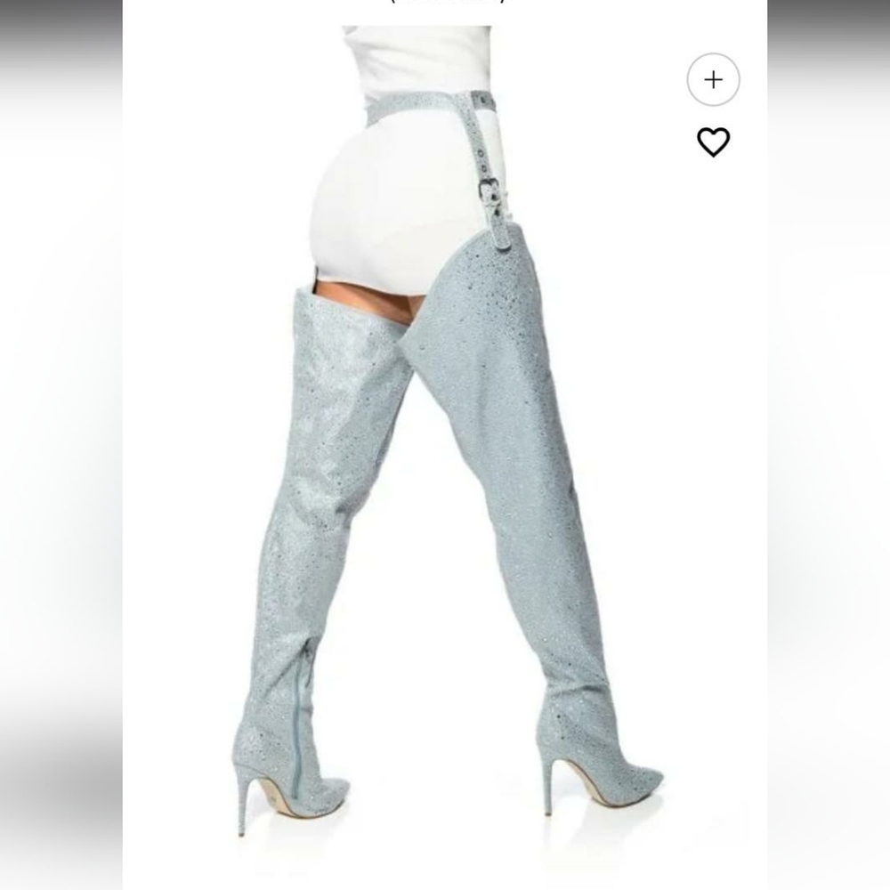 Sparkly Thigh High Boots